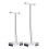 1Set Acrylic Earring Display Rack White Jewelry Storage Stand 1