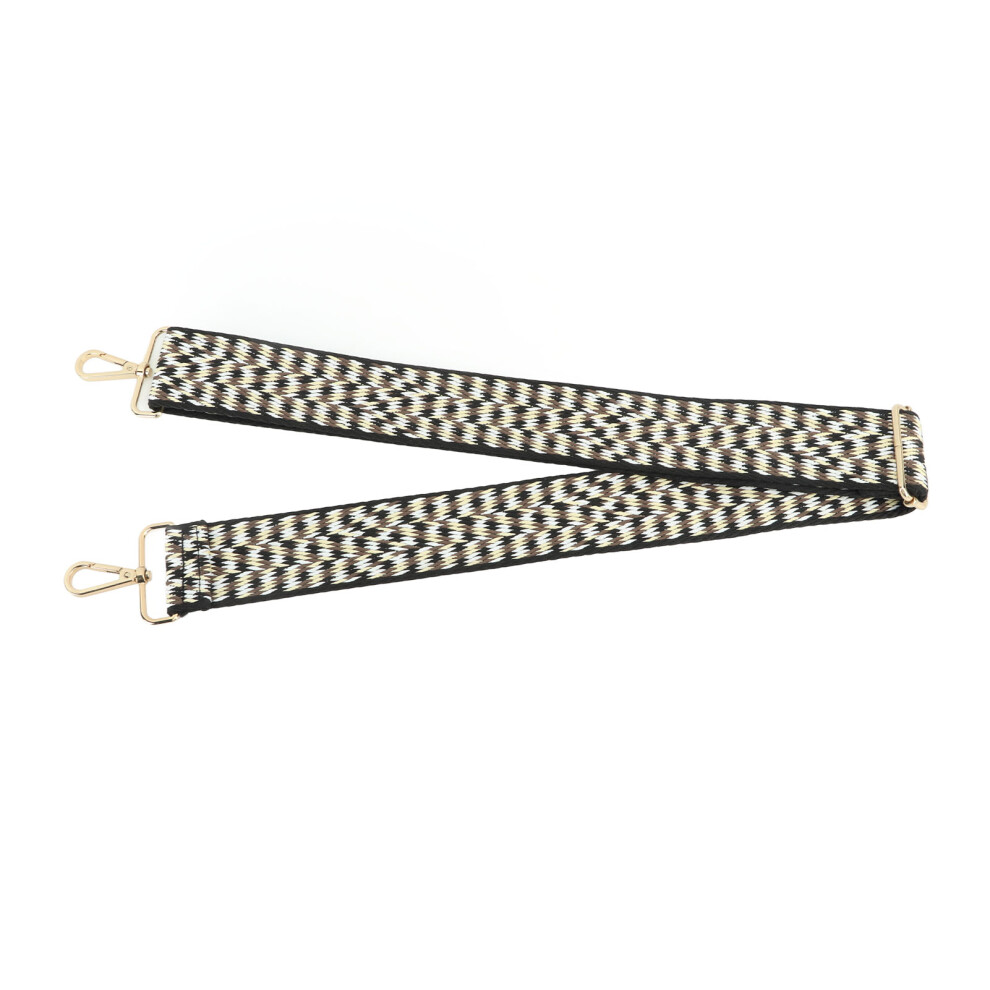 Thickened Woven Polyester Camera Strap 60-120Cm Black/Gold/White 8791353575001