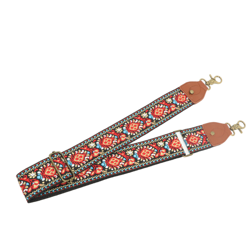 Retro Ethnic Camera Strap Woven Polyester Thick For Outdoor Photography Gift Red 9401353575138