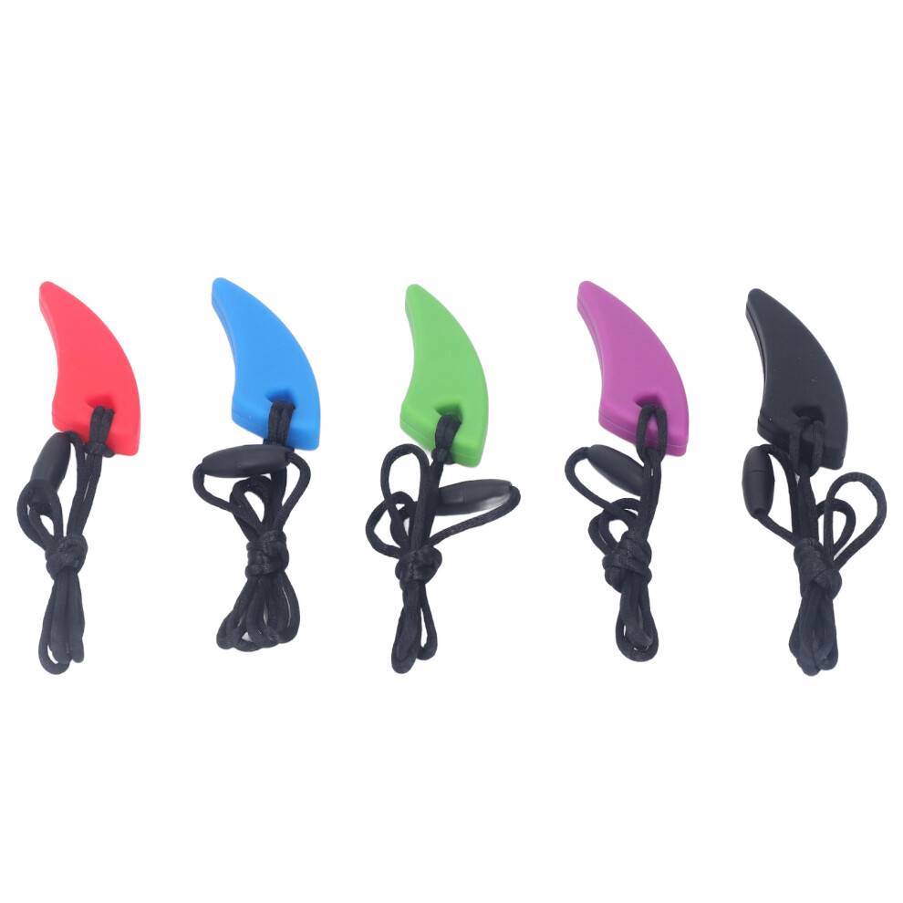 5pcs Sensory Chew Necklaces for Autism ADHD Anxiety Safe Silicone Teether