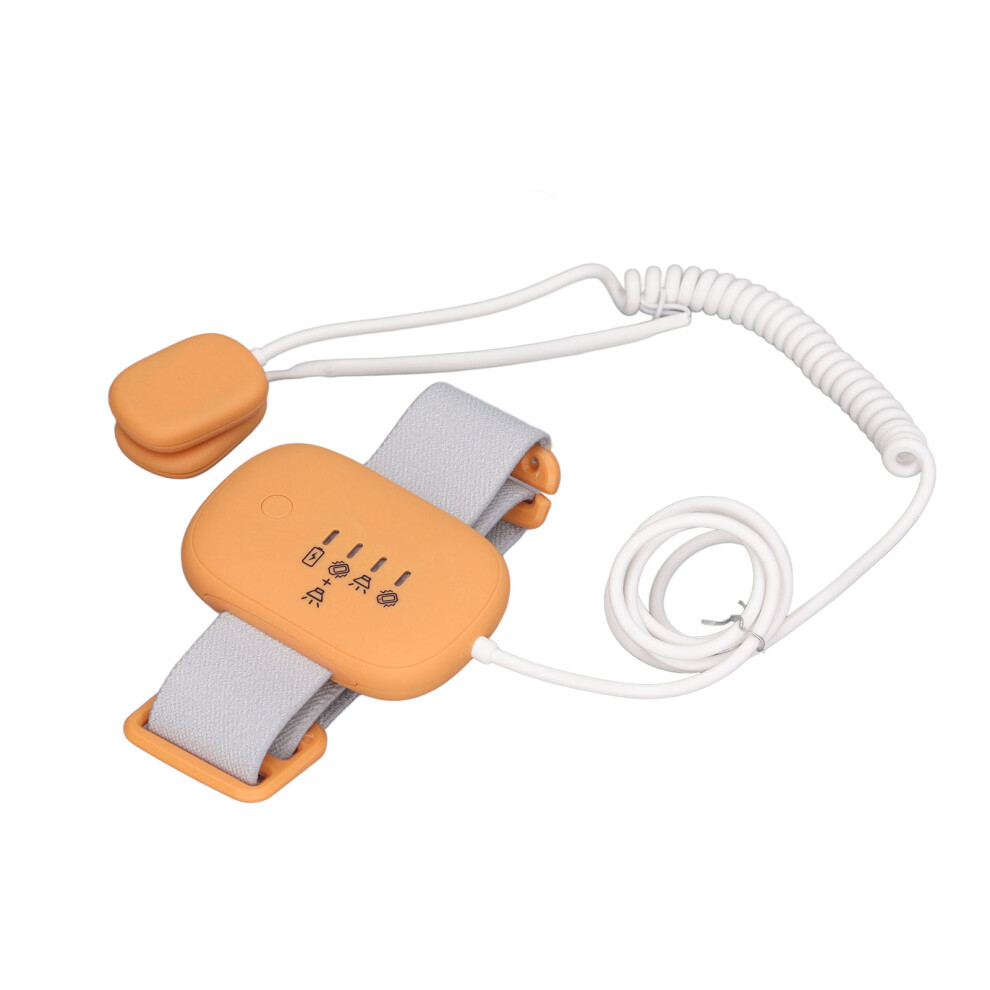 Child Bedwetting Alarm With Vibrate & Sound Modes 120H Battery Life Orange