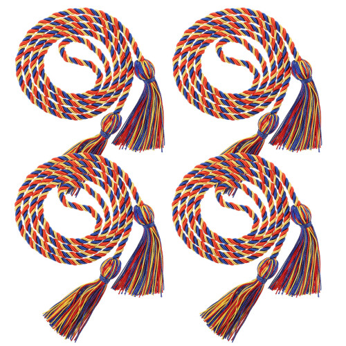 4 Polyester-Ehrenschärpen, geflochten, Abschluss 2