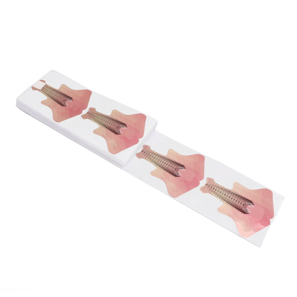 100pcs Nail Form Stickers with Length Marks Self-Adhesive Paper Tips