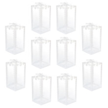 10Stk PVC Transparente Süßigkeitenboxen Für Hochzeitsverpackung