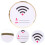 Wifi Schild Rund Acryl Hotel Wlan Passwort 3