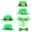 Mini Grüne Shamrock Hüte Topper Dekorativ 1