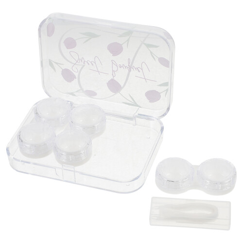 1 Set Reisekontaktlinsenbox Mit Werkzeug Für 1