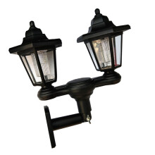 Solar Wandlampe Mit Köpfen Für Garten