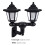 Solar Wandlampe Mit Köpfen Für Garten 2