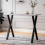 AINPECCA (X Style Legs- White) Rectangular Bar Table 5