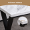 AINPECCA (X Style Legs- White) Rectangular Bar Table 2