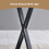 AINPECCA (X Style Legs- White) Rectangular Bar Table 3