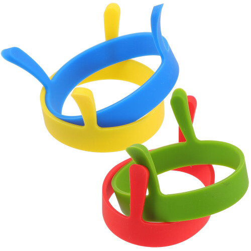 40 Stk Silikon Eierformen Antihaft Omelett Ringe Mit Doppelgriff