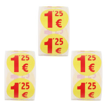 1500 1,25 preisschilder selbstklebend supermarkt