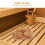 1Wood Sauna Rugleuning Ergonomisch Khaki Rugsteun 9