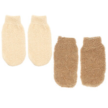 4Stk. Duschhandschuhe Peeling Badehandschuh Schaumbildend