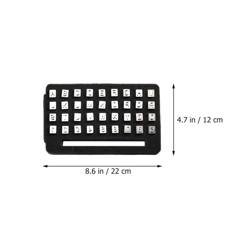 1 Set Leder Alphabetstempel Mit Und 1