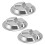 3Stk Dinner Tablett Mit Trennplatten 20cm Silber 5