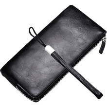 lange herrenbrieftasche mit reißverschluss kartenfach