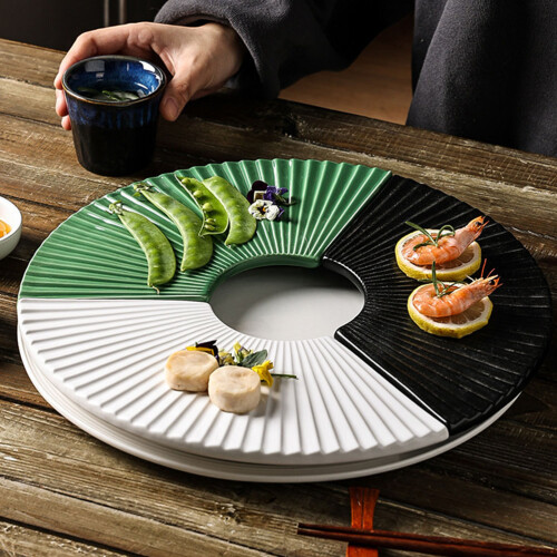 Ceramic Sushi Plate, Snackteller, Servierplatte, Japanischer 1