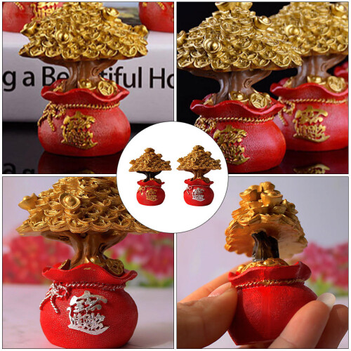 2 geldbaum schmuck bastelschmuck heimdekoration 1