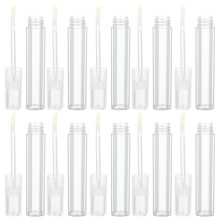 10 leere transparente Lipgloss- 5 ml, nachfüllbare Behälter
