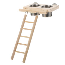 1 Set Papageientreppe Mit Futter- Und Wasserspender