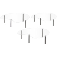3Stk Transparente Displayunterlage Für Desserts Und Cupcakes