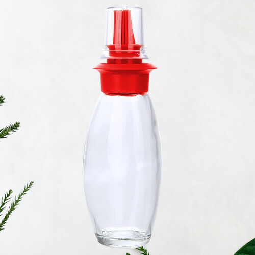1St 220Ml Silikon Öl Mit Flasche Für Grillen Rot 2