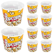 10 stk popcorn-boxen aus wiederverwendbarem kunststoff für filmabend