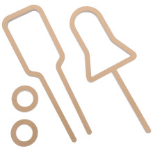 1 set acryl toiletten-schilder, badezimmerschild, türschild