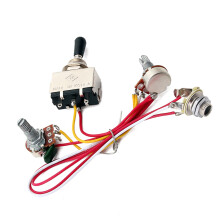 schaltergruppe e-gitarre 1t1v vorverdrahtet toggle 500k potis gu204