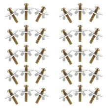 30 Sets Vleugelmoeren Met Ringen En Schroeven Willekeurige Kleur
