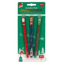 Sada gélových pier Legami Christmas, 3 ks, vymazateľné