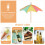 100 Stks Drinkparaplu's Cupcake Toppers Tropisch Decoratie 9