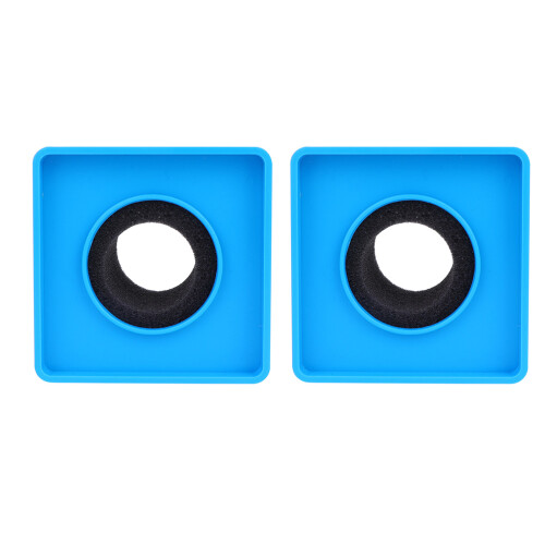2Pièces Station Logo Micro ABS Bleu Pour Interview Design Pratique