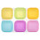 1 set van 6 babyvoeding bewaarboxen met 4