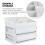 1Pc Grey Plastic Home Storage Box Durable Sundries Organizer 10