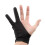 2Pcs Black Artist Gloves Two Finger Smooth Painter Drawing Protection 5