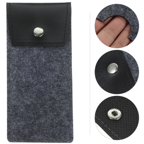 3Pcs Durable Felt Sunglasses Holder Compact Glasses Storage Bag 2