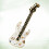 gitaarvormige emaille speld , wit 6