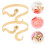 2St Gouden Slangen Armband Arm Cuff Bangle Dames 3