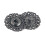 10Pcs Durable Grey Hollow Snowflake Snap Buttons for Sewing 5