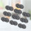 10Pcs Durable Grey Hollow Snowflake Snap Buttons for Sewing 2