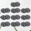 10Pcs Durable Grey Hollow Snowflake Snap Buttons for Sewing 8