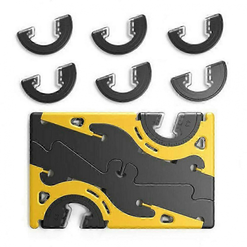 Foldable Rotation Card Type Stable Pocket Tripod Universal Cell Phone Stand HolderYellow 1