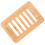 2Pcs Bamboo Soap Dish Storage Tray Draining Soap Holder Beige 3