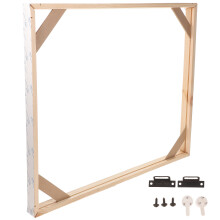 1Set DIY Wooden Frame Kit Khaki Solid Wood Photo Frame for Home Decor