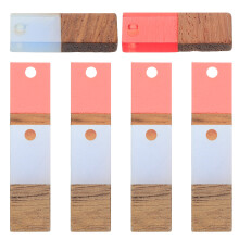 Jewelry Charms Matte Light Blue 10pcs 0.90x0.31x0.12in