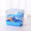Cage Pet Bleue Compacte Double Couche Avec Accès Spacieux 4